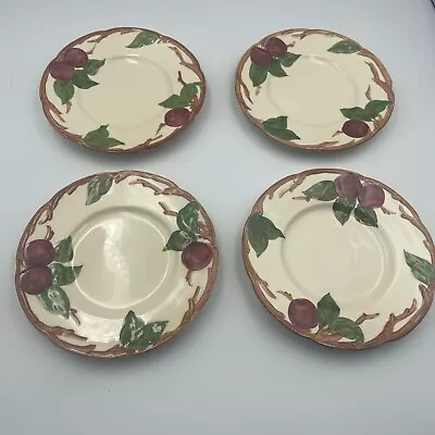 Franciscan Apple Bread/Appetizer/Dessert Plates (Set Of Four) Mid-Century Stamp • $24