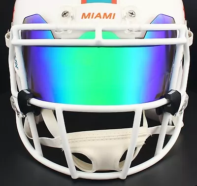 MIAMI DOLPHINS NFL Football Helmet Visor REVO EMERALD Color-Shift • $39.99