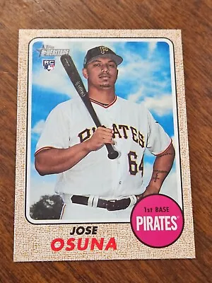 2017 Topps Heritage Jose Osuna  Rookie  #691 Pittsburgh Pirates • $0.99