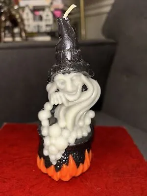 Vintage Halloween Witch Shaped Candle 6” Tall • $9.10