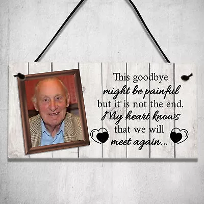 Personalised Photo Memorial Plaque Gift Bereavement Loss Mum Dad Grandad Grandma • £3.99