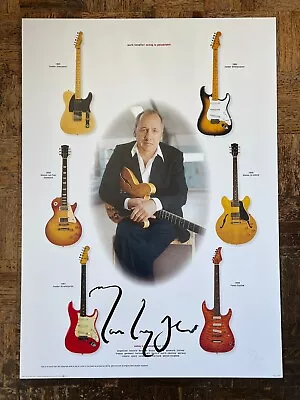 Mark Knopfler 2001 Signed Tour Lithograph - Electric Guitars Poster Dire Straits • $2250