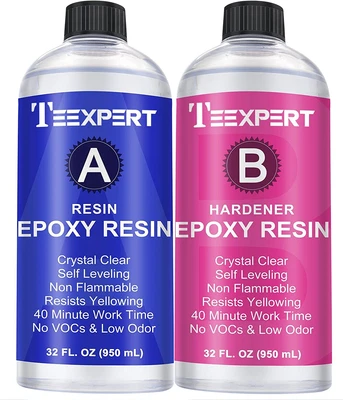 £32.99 • Buy Crystal Clear Kit- 64Oz Epoxy Resin Clear Crystal Coating Casting Art Resin Kit