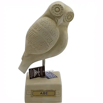 $49.90 • Buy Owl Of Goddess Athena Symbol Of Wisdom Greek Statue Sculpture Casting Stone
