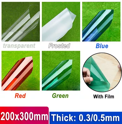 Colored Flexible Thin Plastic Sheet Panel 0.3mm/0.5mm Thick For Model DIY Craft  • £2.15