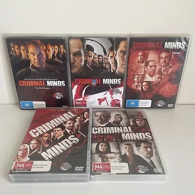 Criminal Minds TV Series DVD The Complete Seasons 1-5 FBI - Very Good Condition • $29.95