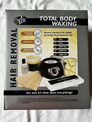 Rio Beauty Total Body Waxing Hair Removal Kit - New - 9pcs Equipment • £25