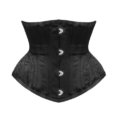 4 Buttons Underbust Corset Women Short Waist Cinchers 14 Steel Boned Corselets • $21.99