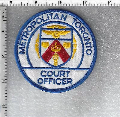 Metropolitan Toronto Court Officer (Ontario Canada) Shoulder Patch • $24.95