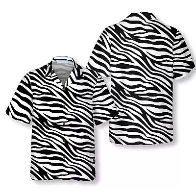 Zebra Pattern Hawaiian Shirt Gift For Men And Women Beach Shirt Gifts Summer • $24.99