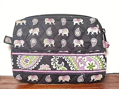 Vera Bradley Pink Elephants Small Cosmetic Purse Bag Retired Pattern RARE • $17.99