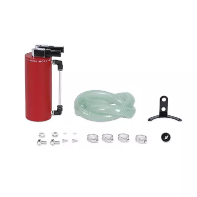 Mishimoto MMOCC-SAWRD Aluminum Oil Catch Can - Small Wrinkle Red • $94.31