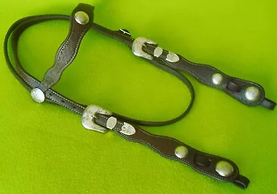 Terrific Quality Vintage BUCKAROO Style Tooled Silver Ranch HEADSTALL Bridle~NR • $67