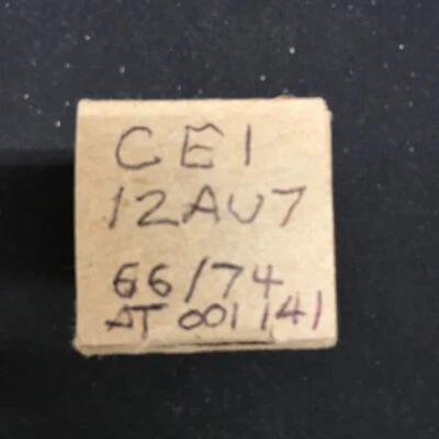 $10.99 • Buy CEI 12AU7 Vacuum Tube * Tested 66%/74%