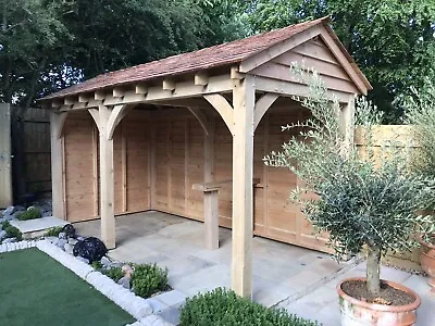 Oak Gazebo Frame 5m X 3m (No Shingles Or Cladding) • £4250