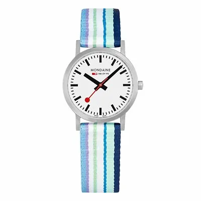 Mondaine A658.30323.16SBP Official Railways Nylon 30mm Quartz Ladie's Watch • $191.25