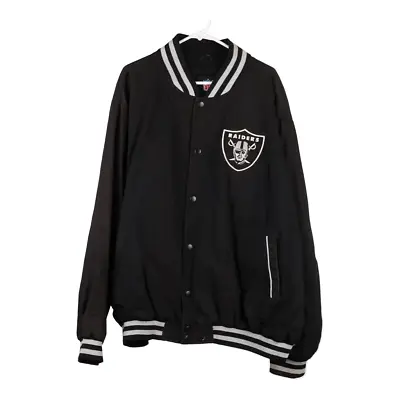 Las Vegas Raiders Nfl Varsity Jacket - 2XL Black Cotton Blend • £84.70
