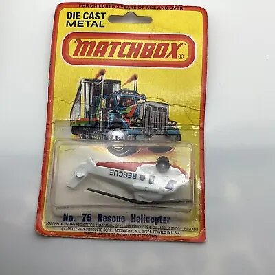 Matchbox Lesney Superfast No 75 Rescue Helicopter Vintage • $14.99