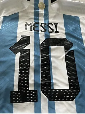 3 Stars Argentina 2XL Champions Messi  Player Version Jersey 2022 World Cup XXL • $75