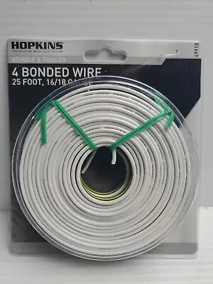 Hopkins 49915 25' Foot 16/18 Gauge 4 Bonded Vehicle Trailer Wire Harness Towing • $24.20