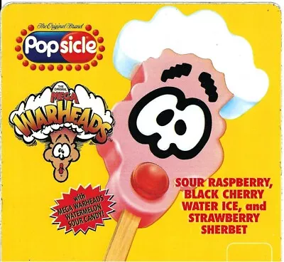 Classic Mega Warheads Bar Popsicle Ice Cream Truck Sticker - 6  X 6  • $7