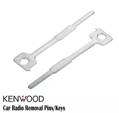 Car Radio Stereo Radio Removal Release Extraction Keys Tools Pins For Kenwood • £1.89