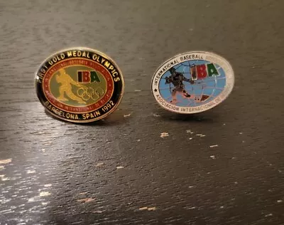 IBA International  Baseball  Association Pins - 1992 Olympics Barcelona Spain • $4.99