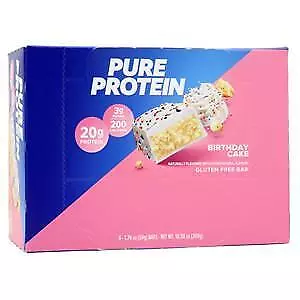 Worldwide Sports Pure Protein Bar Birthday Cake 6 Bars • $11.68