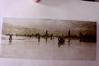 £21.05 • Buy 1899 Venice From Lido Wilfrid Ball Orig. Lithograph Secession Venezia Venice