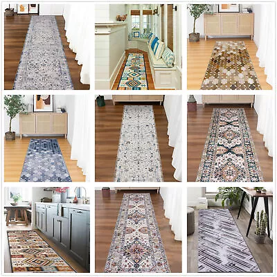 Clearance Hallway Runner Amazing Soft Plush Hall Way Carpet Non Slip Rug 80x300 • $79.99