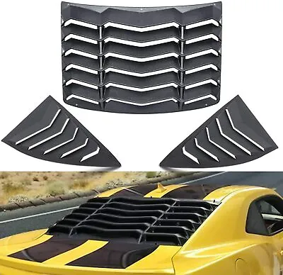 $122.99 • Buy Rear And Side Window Louvers SunShade Cover For Chevy Chevrolet Camaro 2010-2015