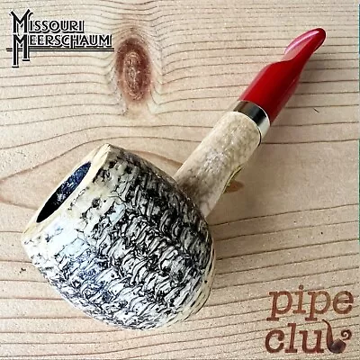 Missouri Meerschaum Stubby Corn Cob Pipe Red Acrylic Stem - NEW • $32.99