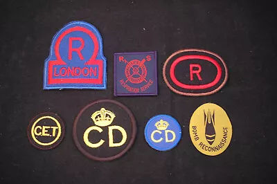 WW2 Re-enactors Shoulder Title Patches - 39 Types • £2