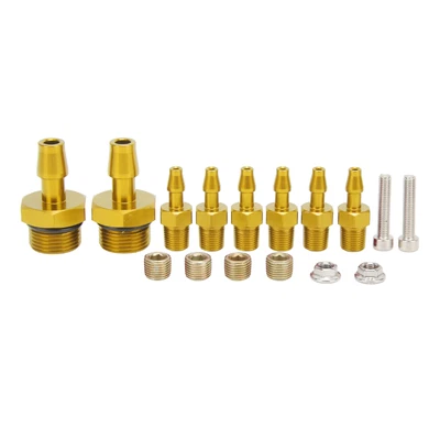 $22.63 • Buy XN- 6 Port Vacuum Block Intake Manifold Kit 1/8in NPT Connector 1/2in NPT Inlet