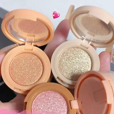 3IN1 Matte Highlighter Palette Pearly Blush Shiny Eyeshadow Makeup Face W7Q7 • $6.81