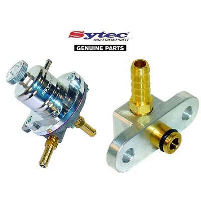 Sytec Sar Fuel Pressure Regulator Silver + Fuel Rail Adaptor - Mazda 323f / Gtr • $178.93