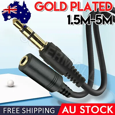 AUX Male To Male/ Female Cable Audio 3.5mm Headphone Stereo Extension Cord OZ • $5.91