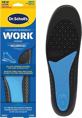 Work All-Day Superior Comfort Insoles With Massaging Gel Men 1 Pair Trim To Fit • $22.31
