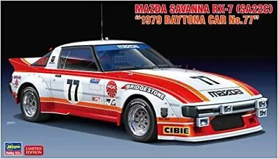 Hasegawa 1/24 Mazda Savanna RX-7 SA22C '79 Daytona CAR No.77 Plastic Model 20587 • $114.35