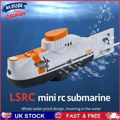 RC Submarine Ship Model 6CH Remote Control Diving Boat Electric Toy (White) • £19.89