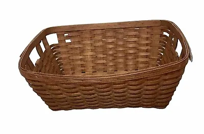 Vintage 1989 Longaberger Hostess Large Laundry Basket Rectangle Hamper 24X17X9 • $99.99