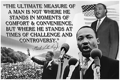 Motivational Poster Motivational Pictures Posters Dr Martin Luther King Jr P008 • $10.49