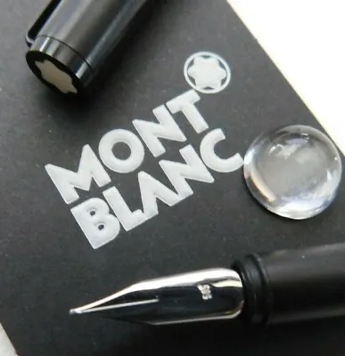 Vtg 1980 Montblanc Vip Black-rhodinite 585 White Gold Med Cartridge Fountain Pen • $195