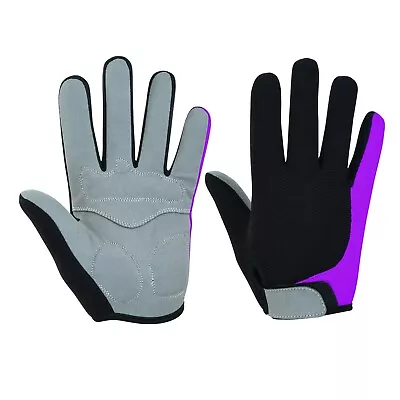 Ladies Mountain Bike Bicycle Cycling Full Finger Gloves MTB Riding Warm Thermal • £4.99