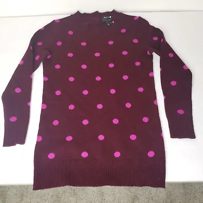 J Crew Polka Dot 100% Italian Cashmere Sweater Size XXS 2XS • $22