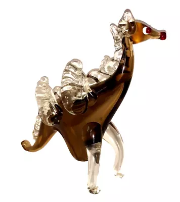 Vtg Hand Blown BLOWN GLASS Murano Glass Figurine Dragon • $38.50