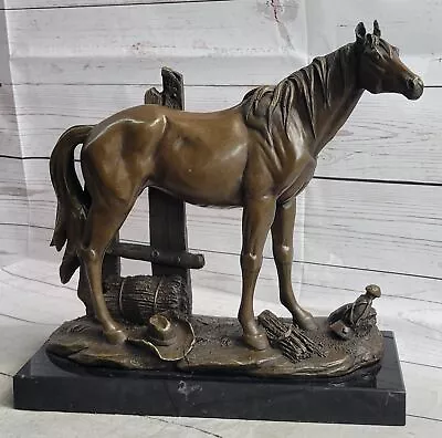 Large 29 Lbs Mene Racing Horse Stallion Bronze SCulpture Hot Cast Figure Sale • $281.40