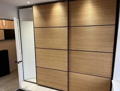 £175 • Buy IKEA PAX Rare Bamboo Wardrobe Sliding Doors