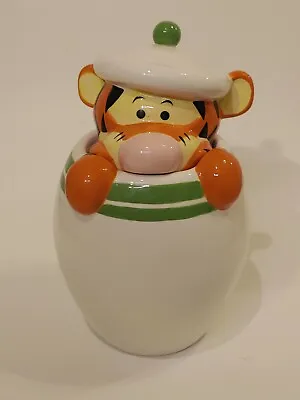 Disney Direct Winnie The Pooh Tigger Peek A Boo Cookie Jar Canister Green 9.5  • $41