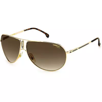 Carrera Unisex Sunglasses Gold Metal Pilot Shape Frame Brown Sf Lens GIPSY65 J5G • $43.19